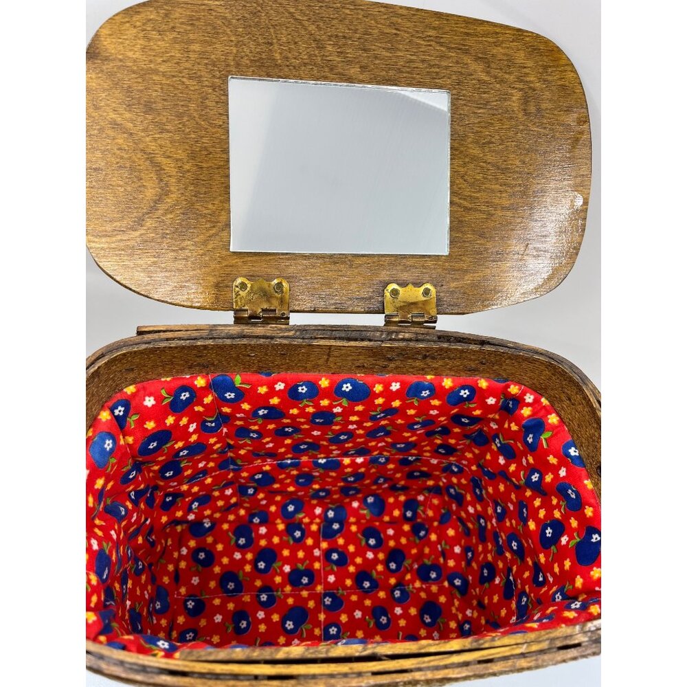 Boho Basket Purse, Vintage Nan Caro Design, Signed by J Hussey of Metairie, LA